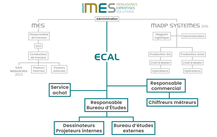organigramme ECAL